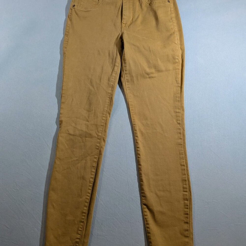 Maurices Women's Stretchy Skinny Mustard Yellow Denim Jeans Size Small Regular